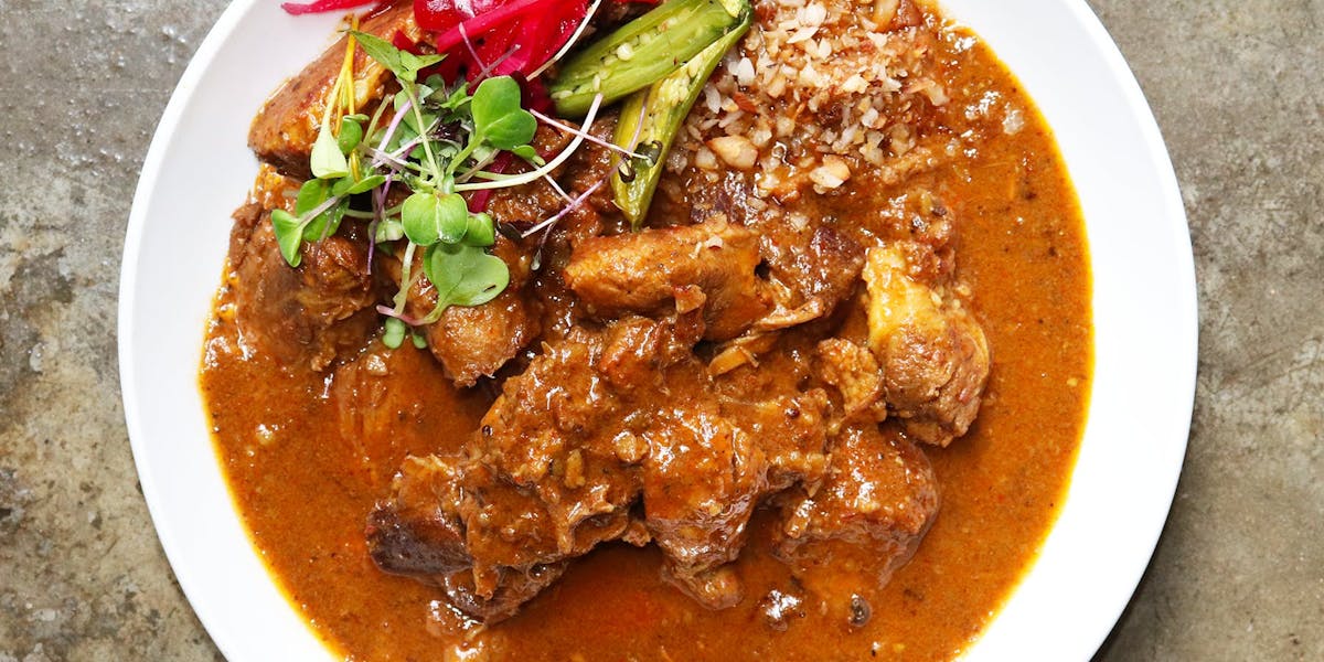 Goa Pork | Pondicheri Café | Indian restaurant in Houston, TX