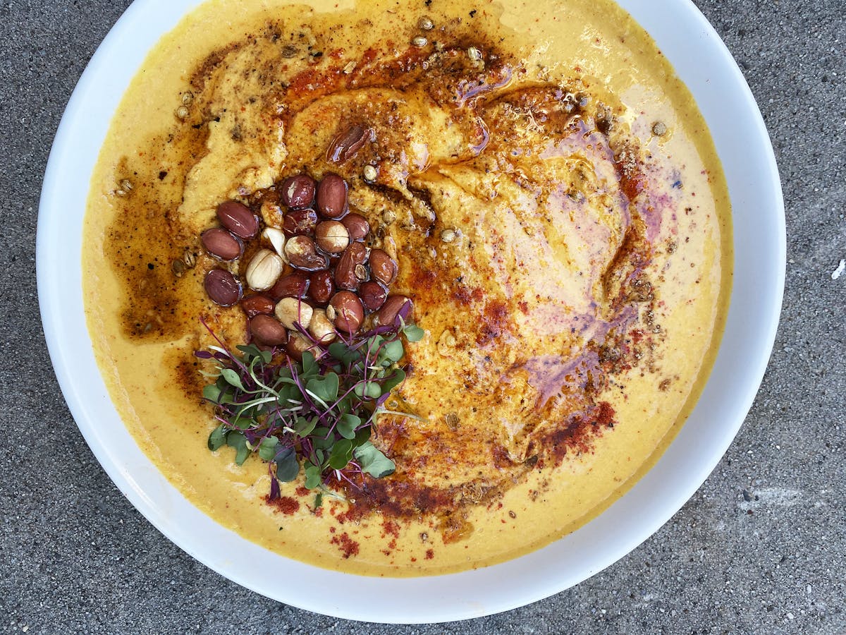 a bowl of food on a plate