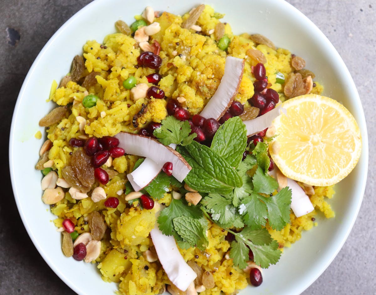 a bowl of food on a plate