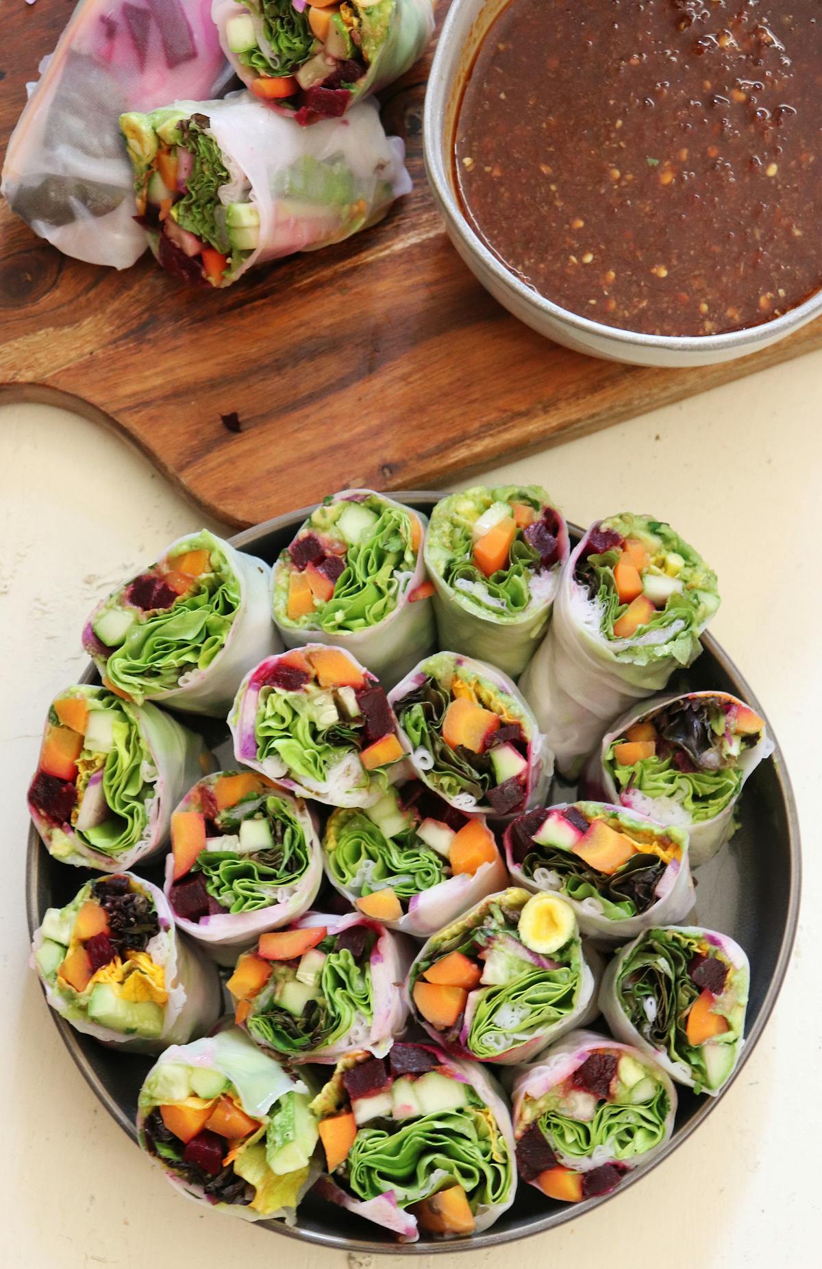 a plate of food on a table