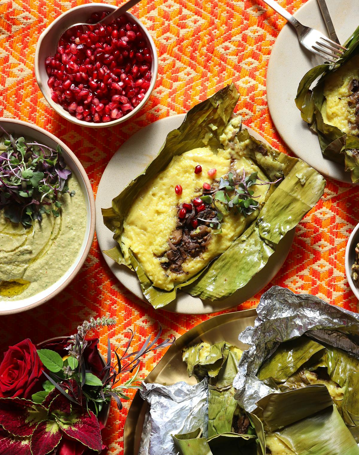 a plate of food on a table