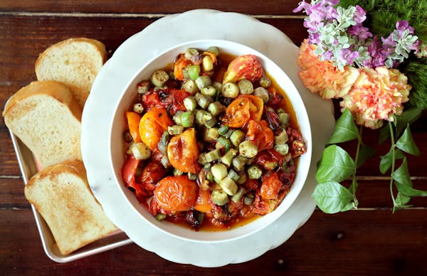 a plate of food on a table