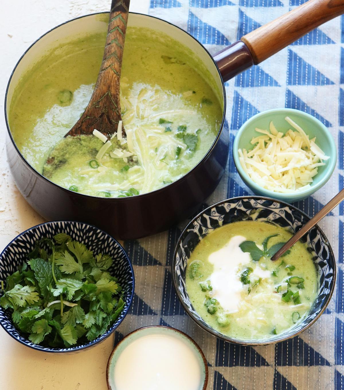 a bowl of food on a plate