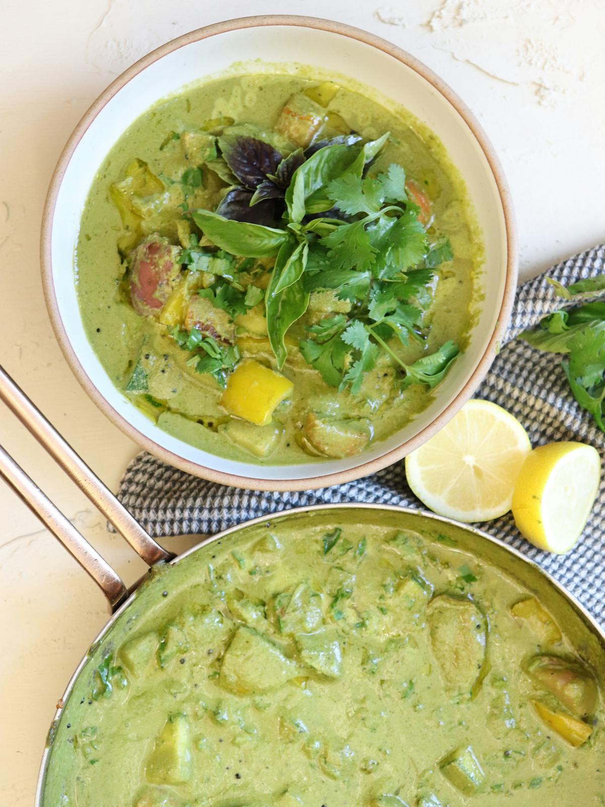 a bowl of food on a plate