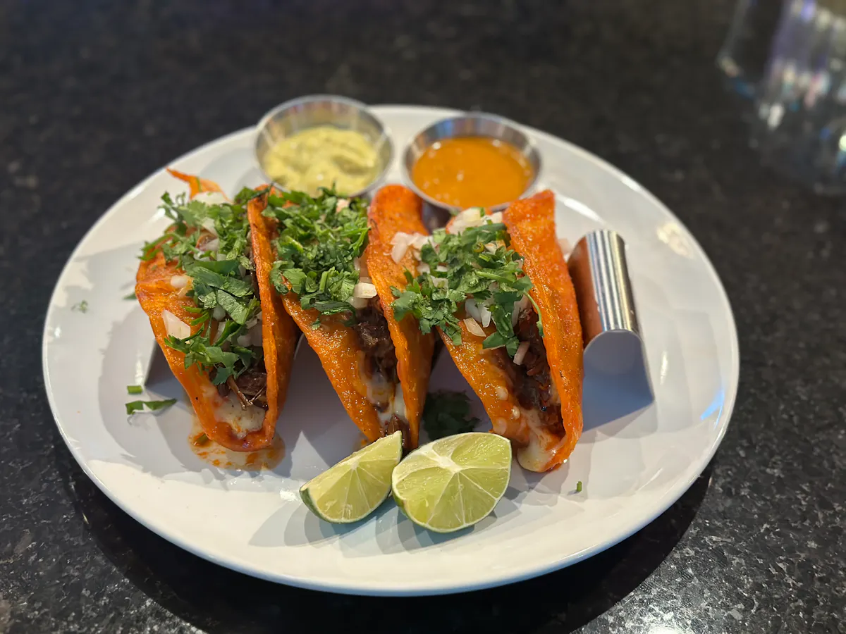 a plate of food on a table