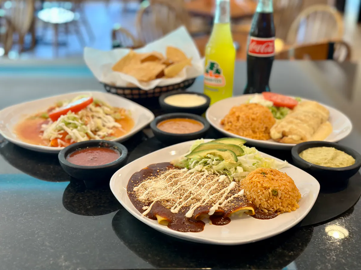 a plate of food on a table
