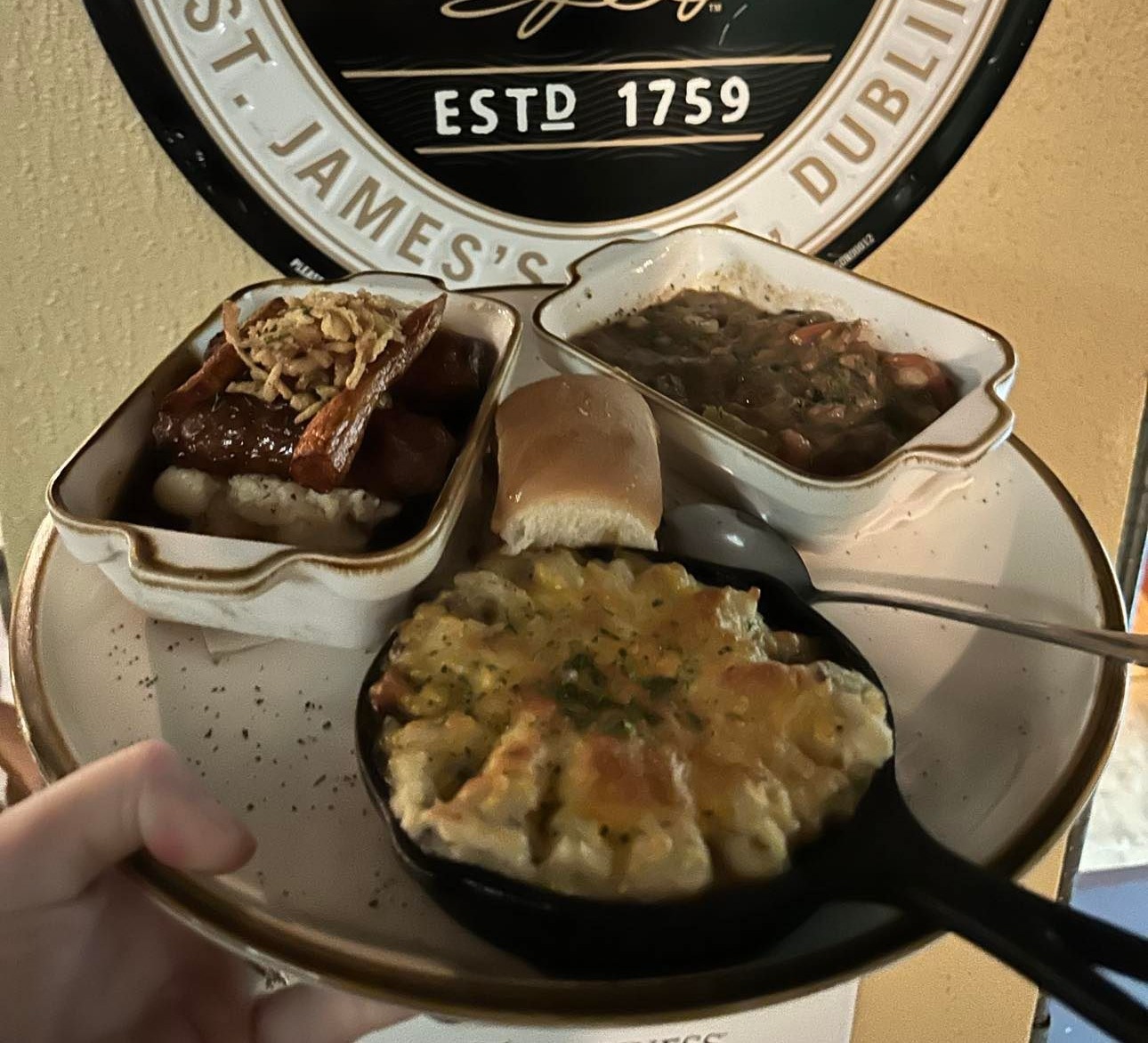 a close up of a plate of food