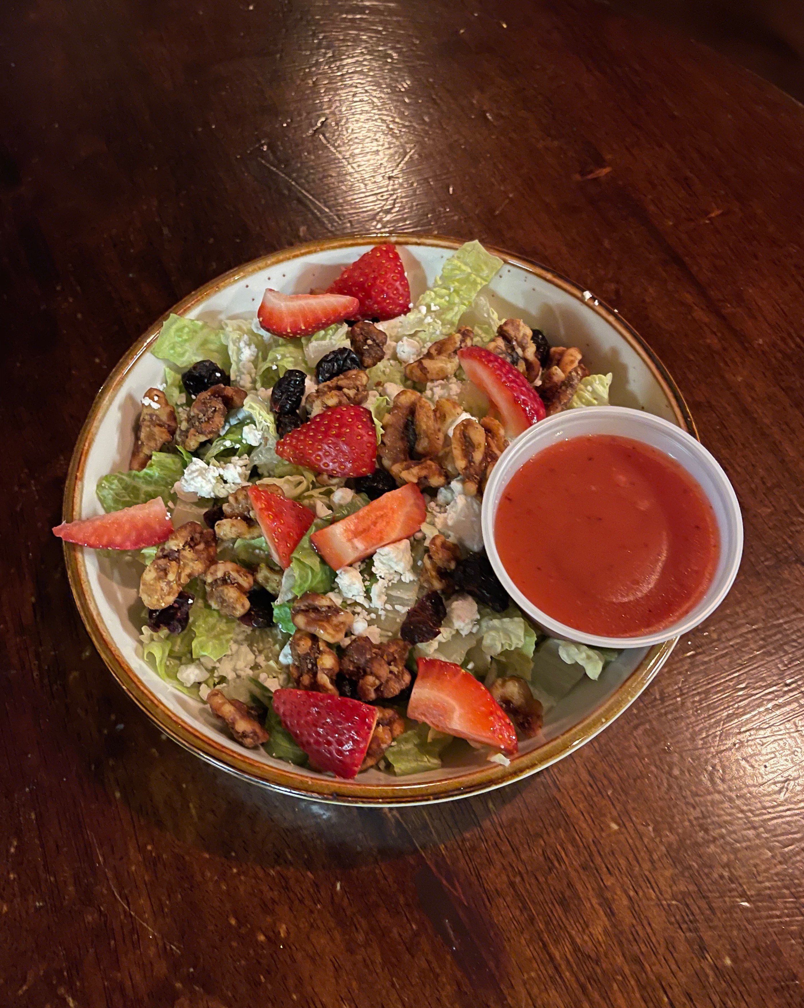 a bowl of food on a table