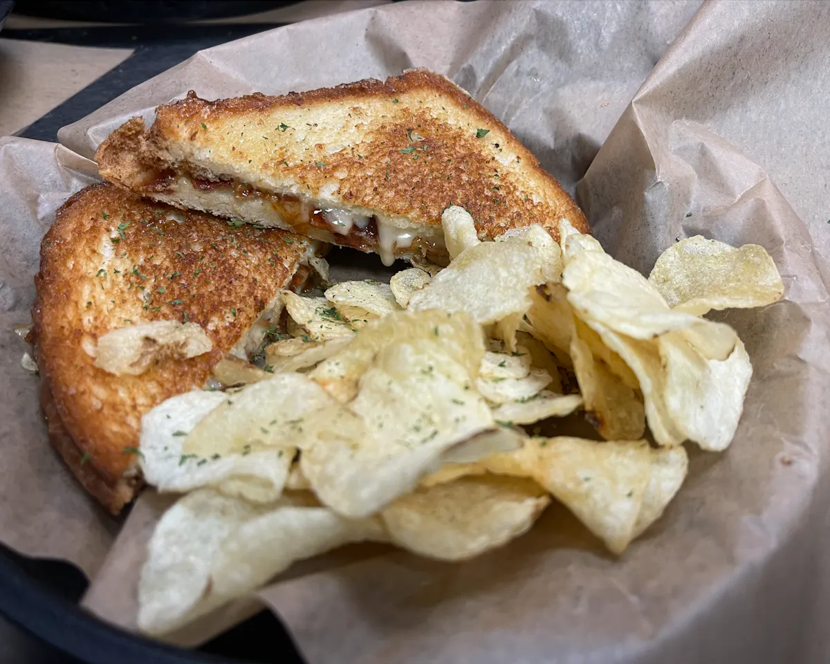a close up of a sandwich on a plate