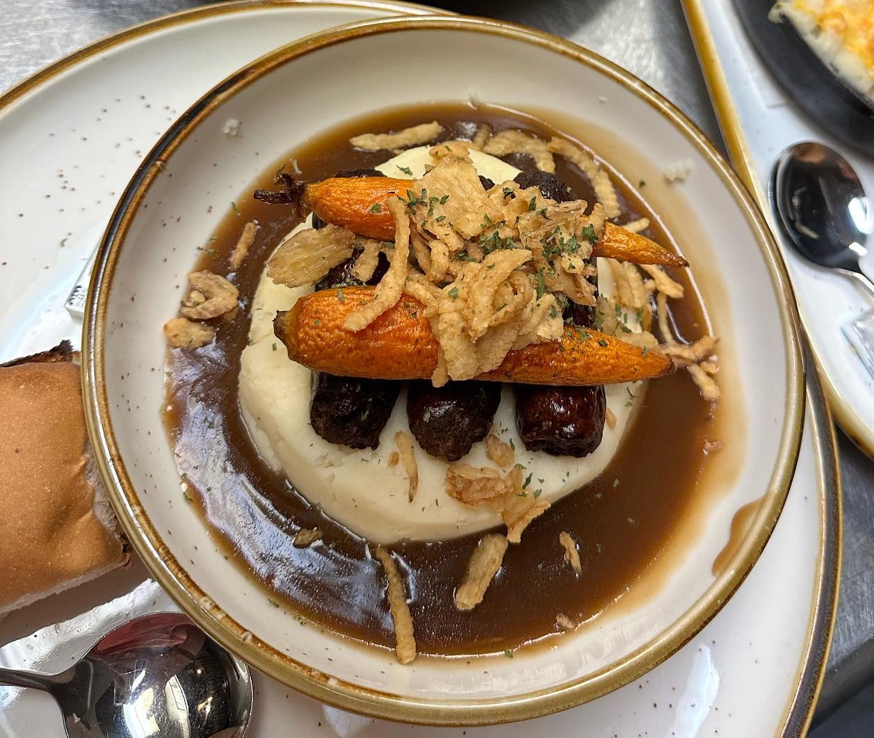 a plate of food