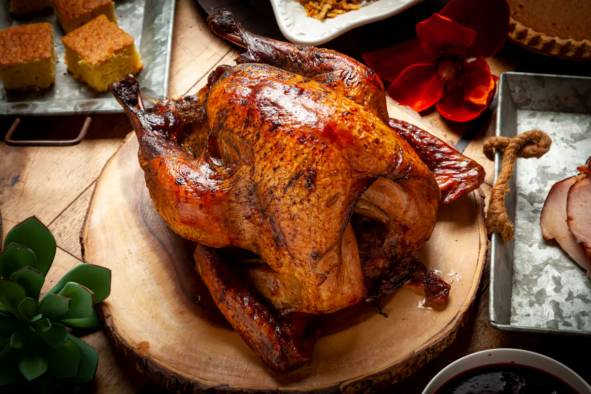 Bad to the Bone BBQ smoked whole turkey