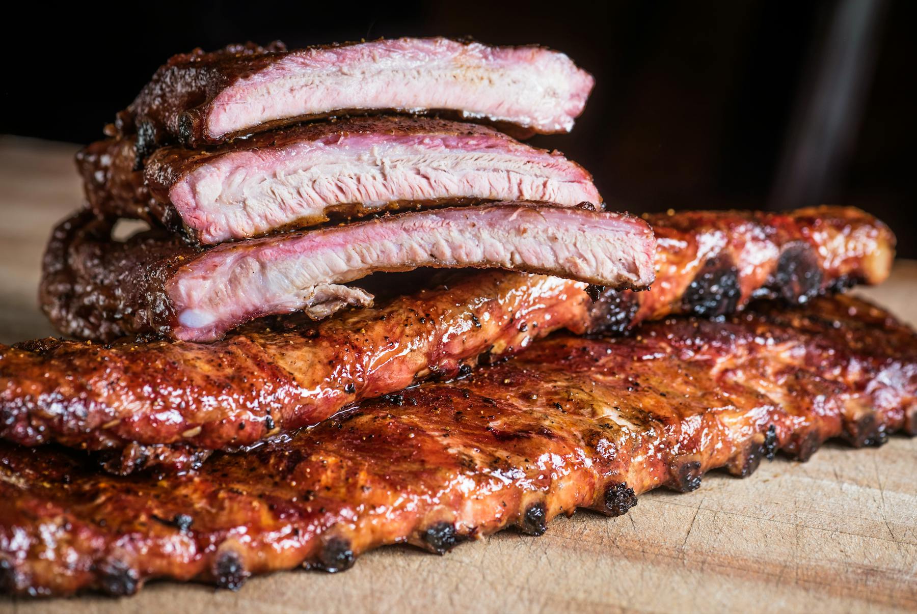 a close up of food