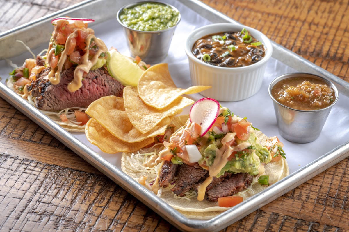 a plate of food on a table