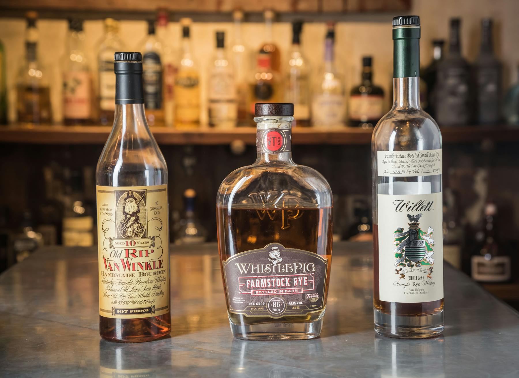 bottles of whiskey