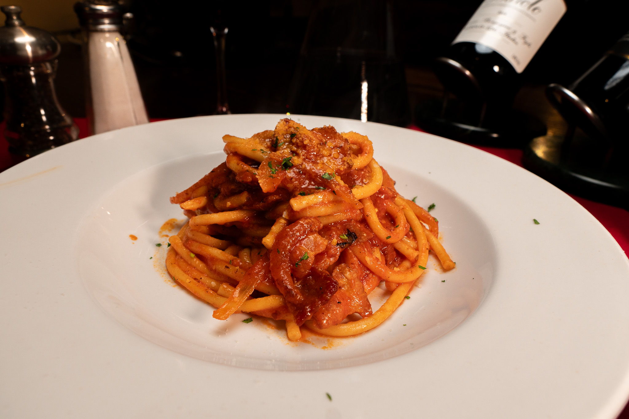 a plate of food on a table