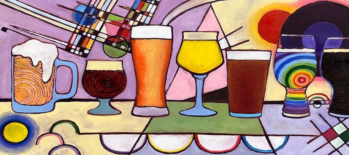 Beer Mug Painting With Inebriart Brew Fish