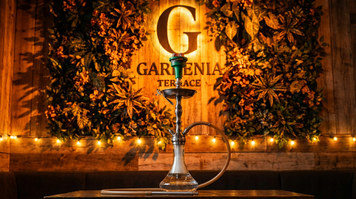 a lamp that is lit up at night