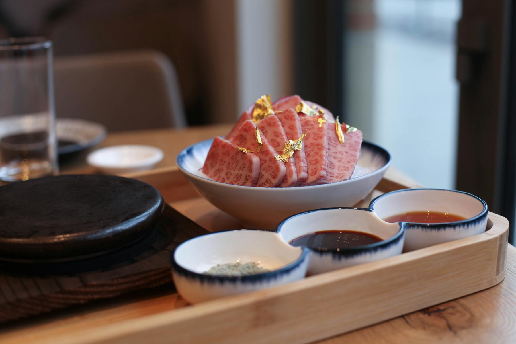 a cake sitting on top of a wooden table