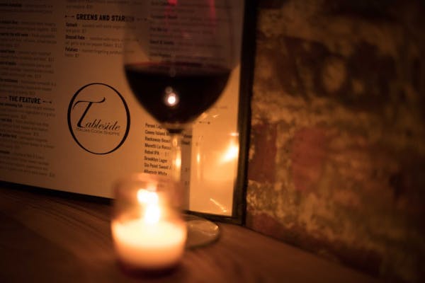 a glass of wine