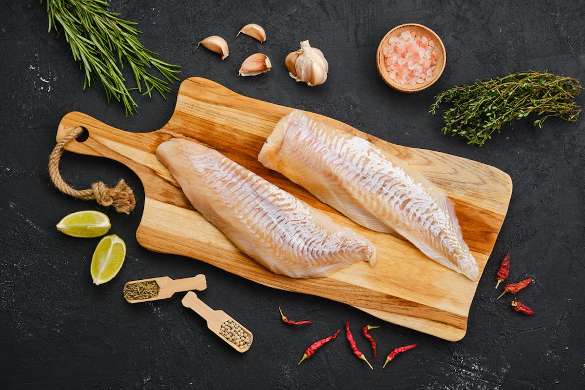 a piece of haddock ready to be prepared