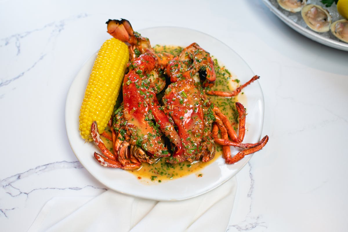 a plate of food on a table