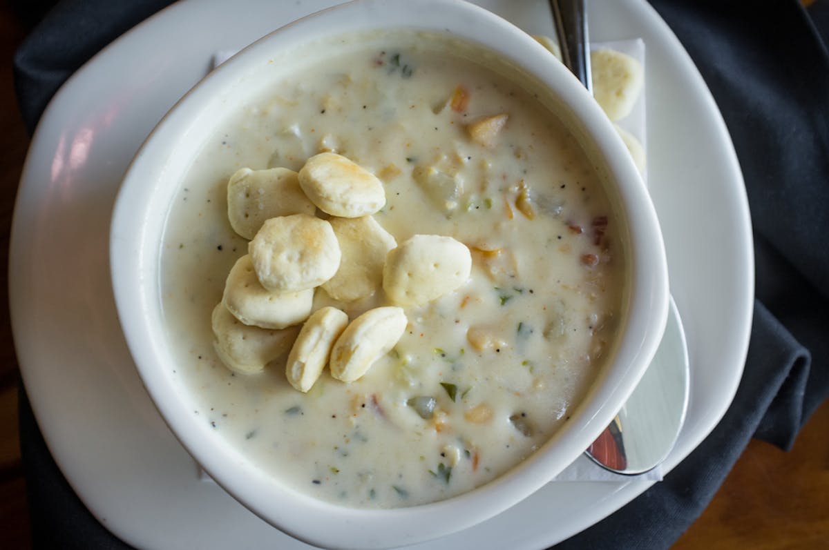 a bowl of chowder