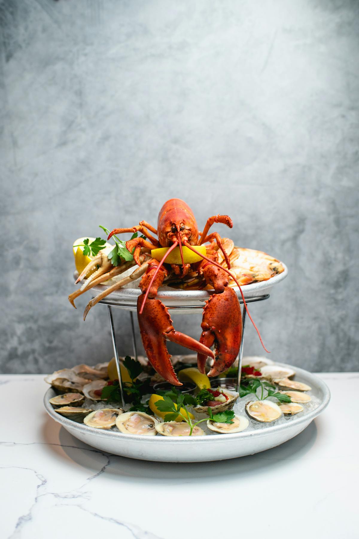a plate of food on a table
