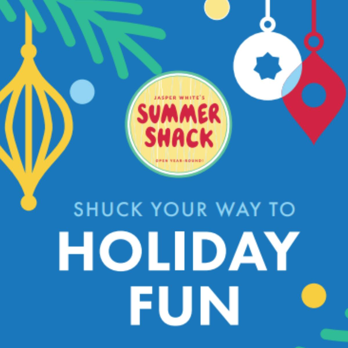 book your holiday party at summer shack