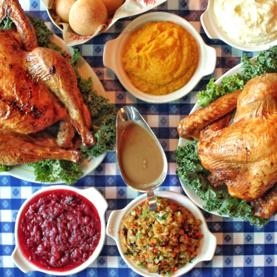 a bowl filled with different types of food on a table