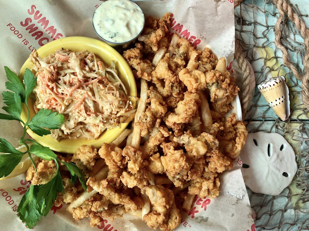 a pile of food on a plate