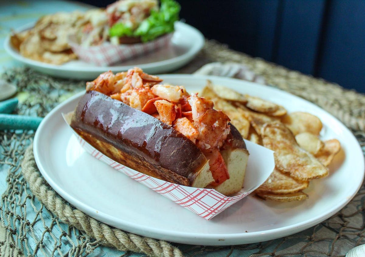 a plate of food on a table