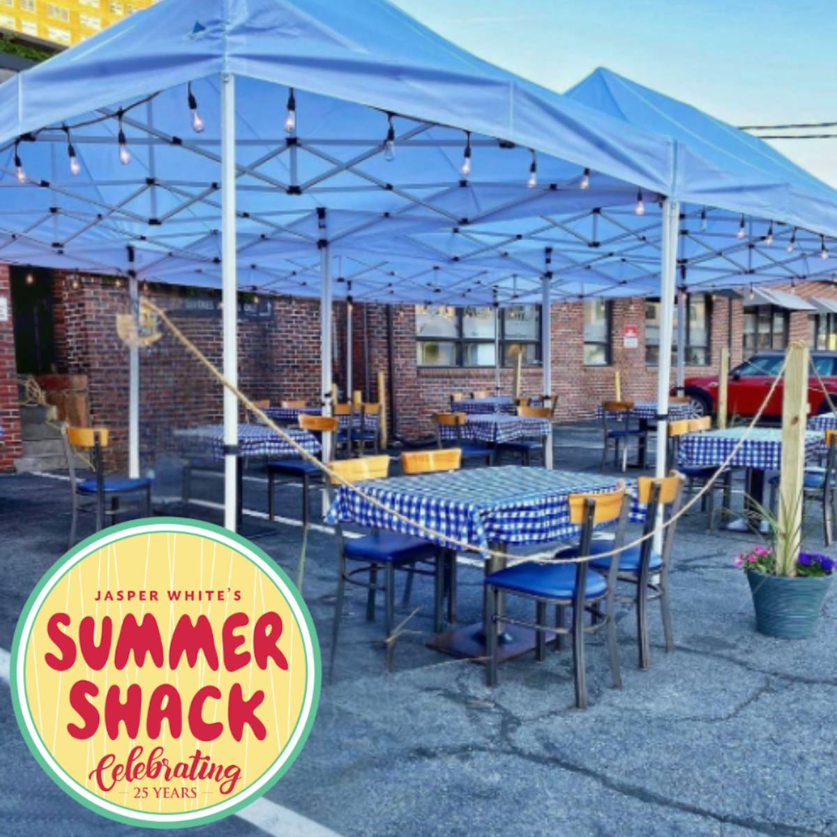 outdoor patio at Summer Shack Cambridge