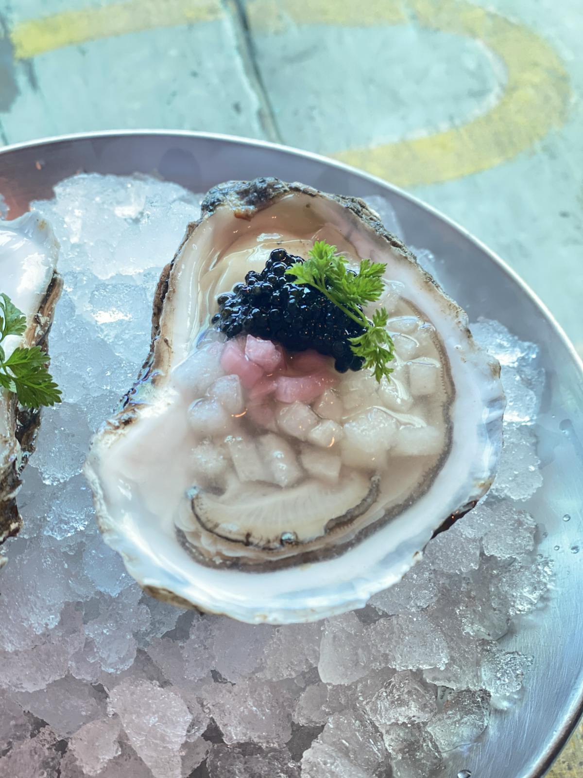 oyster on ice