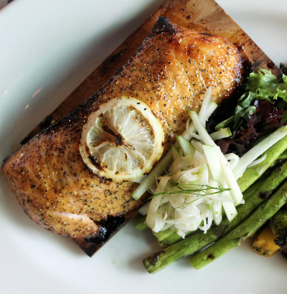 a close up of a plate of food