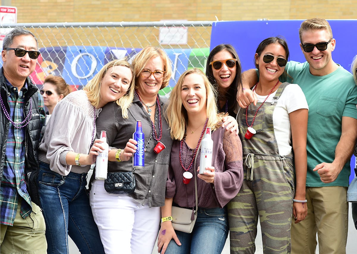 a group of people posing for the camera