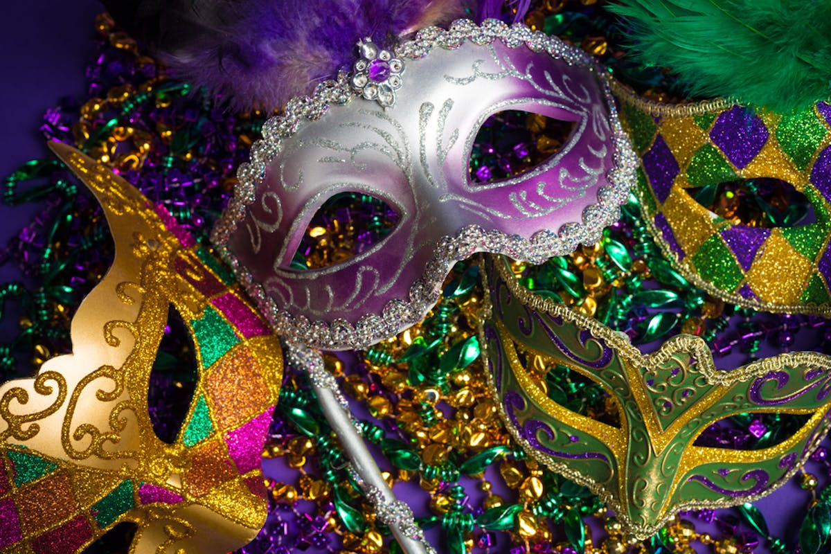 a close up of a mask