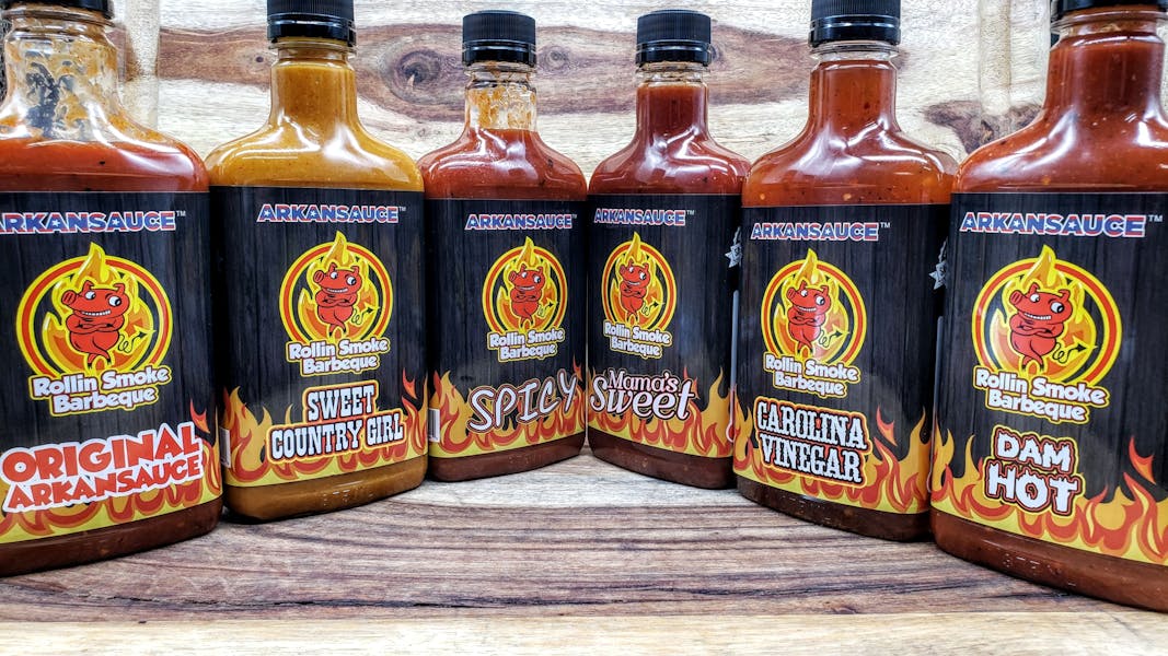 Bottles of Sauce Rollin Smoke Barbeque Barbeque Restaurant in Las Vegas, NV