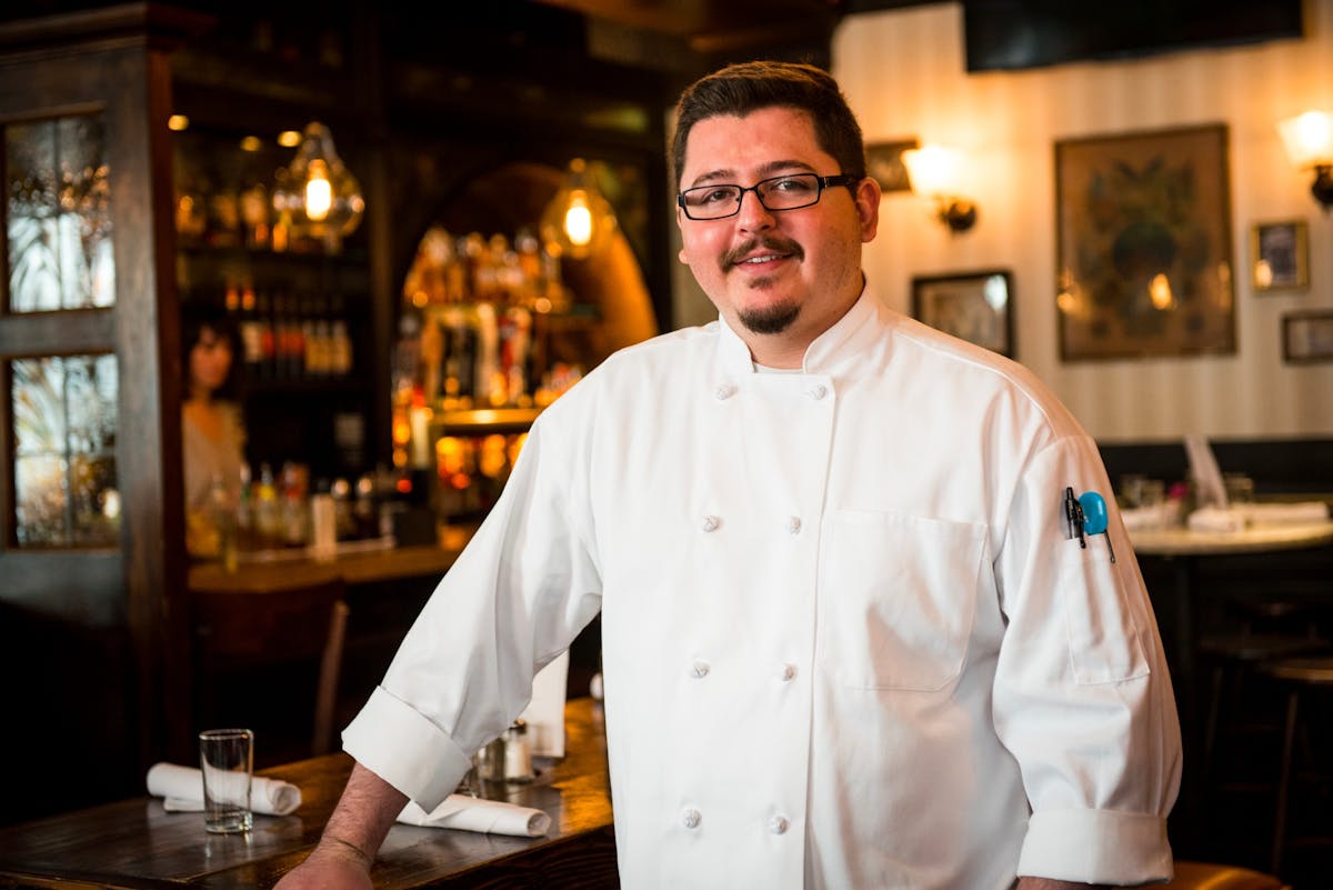 a chef on a kitchen