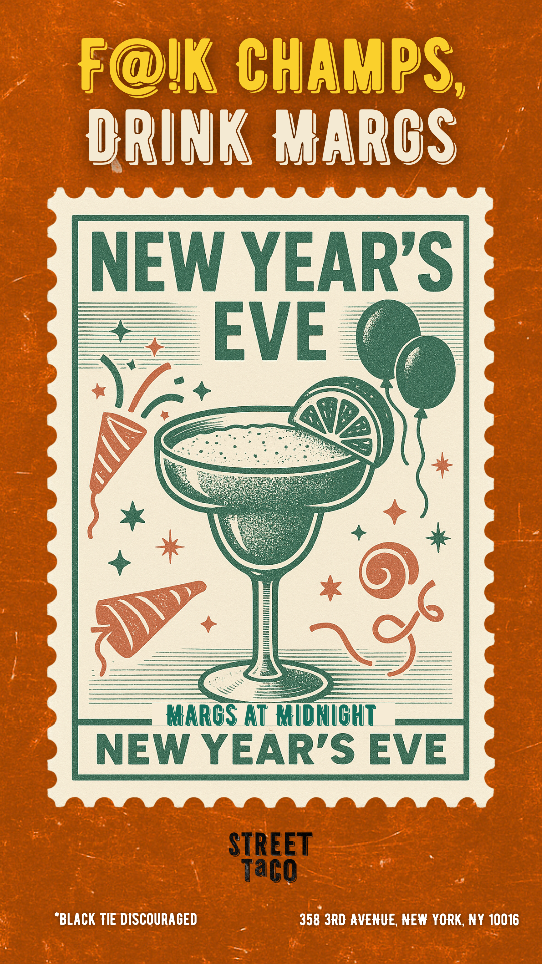 new year's eve party poster