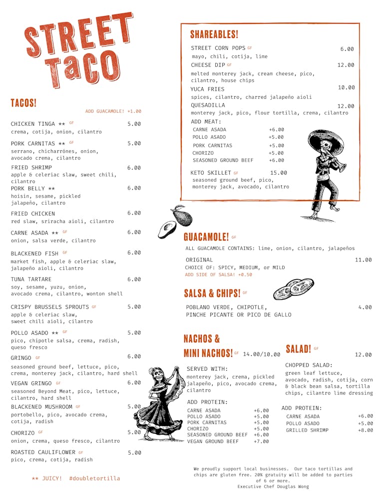 Street Taco Gramercy Hours + Location Street Taco tacos