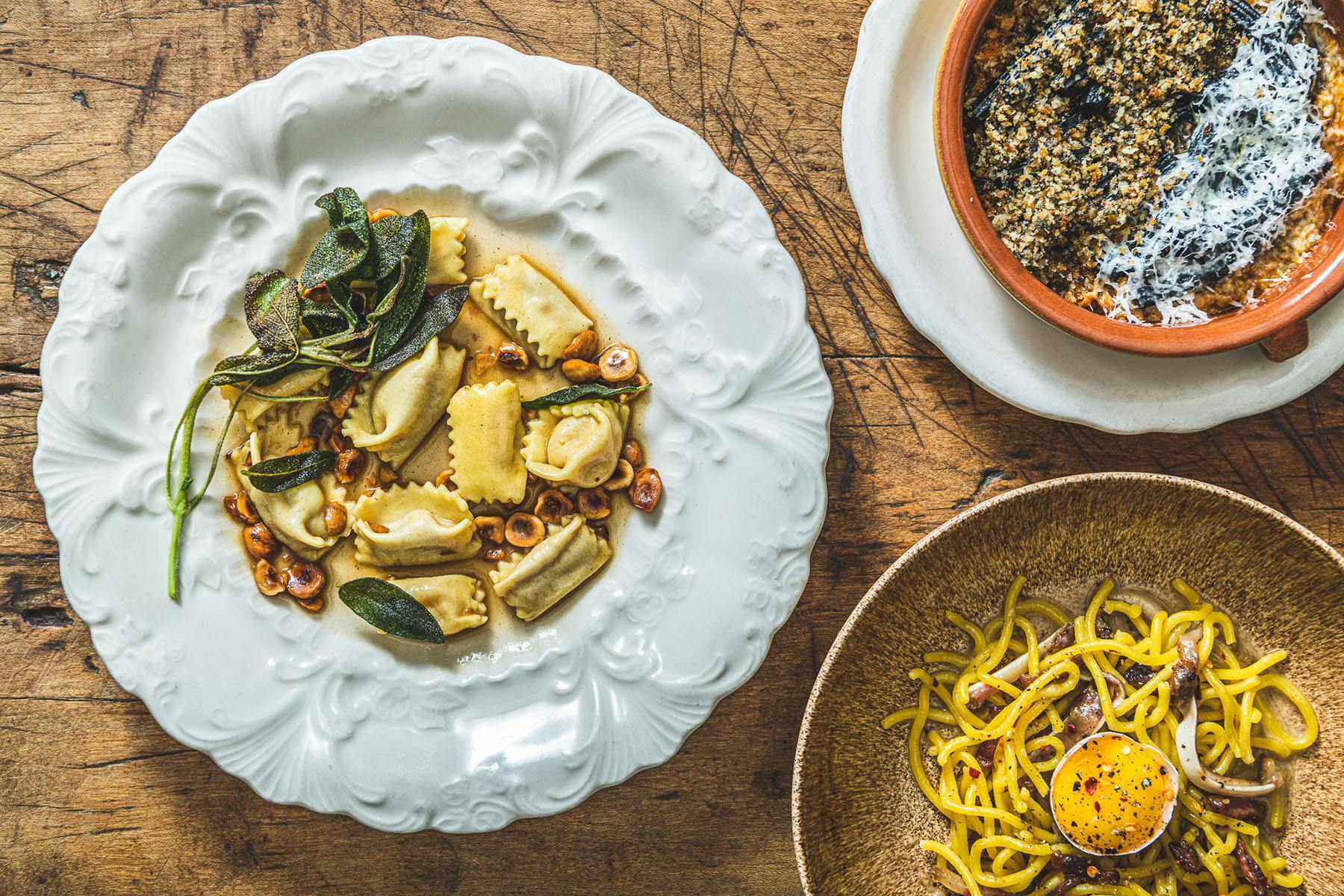a plate of food on a table