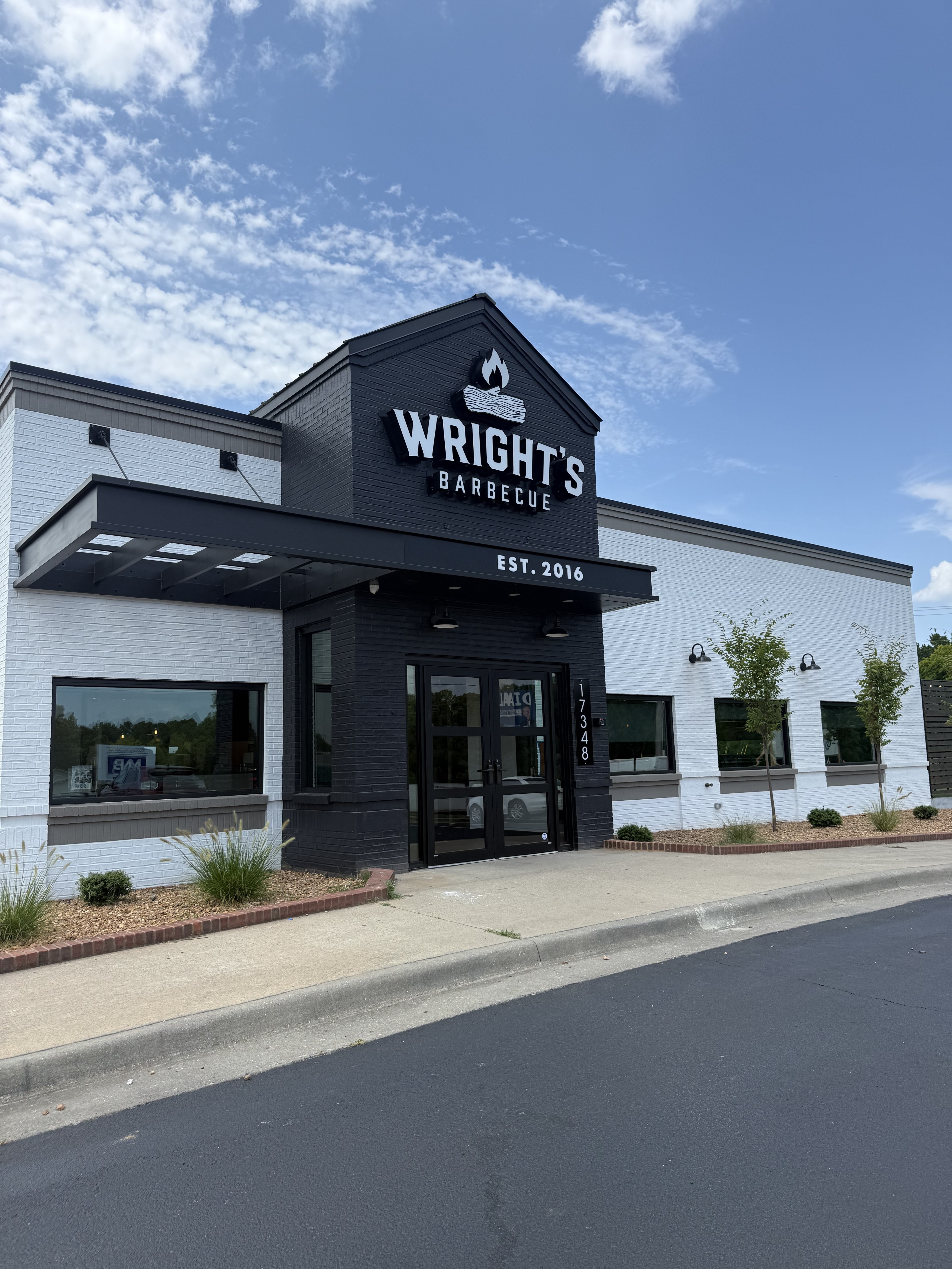 a building with a sign on the front
