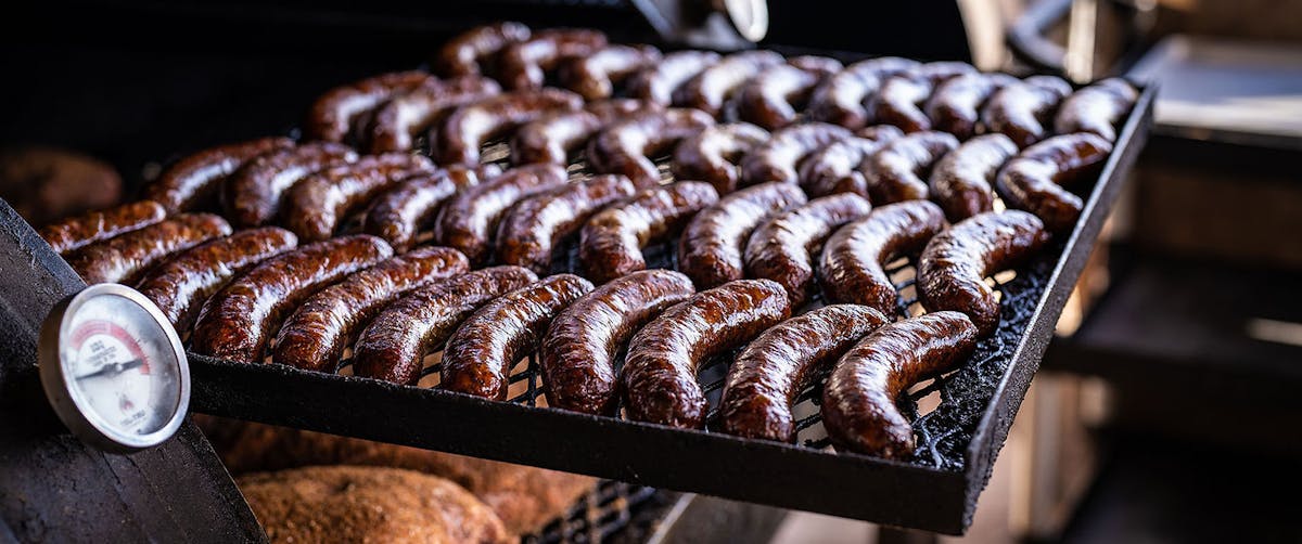 food on a grill