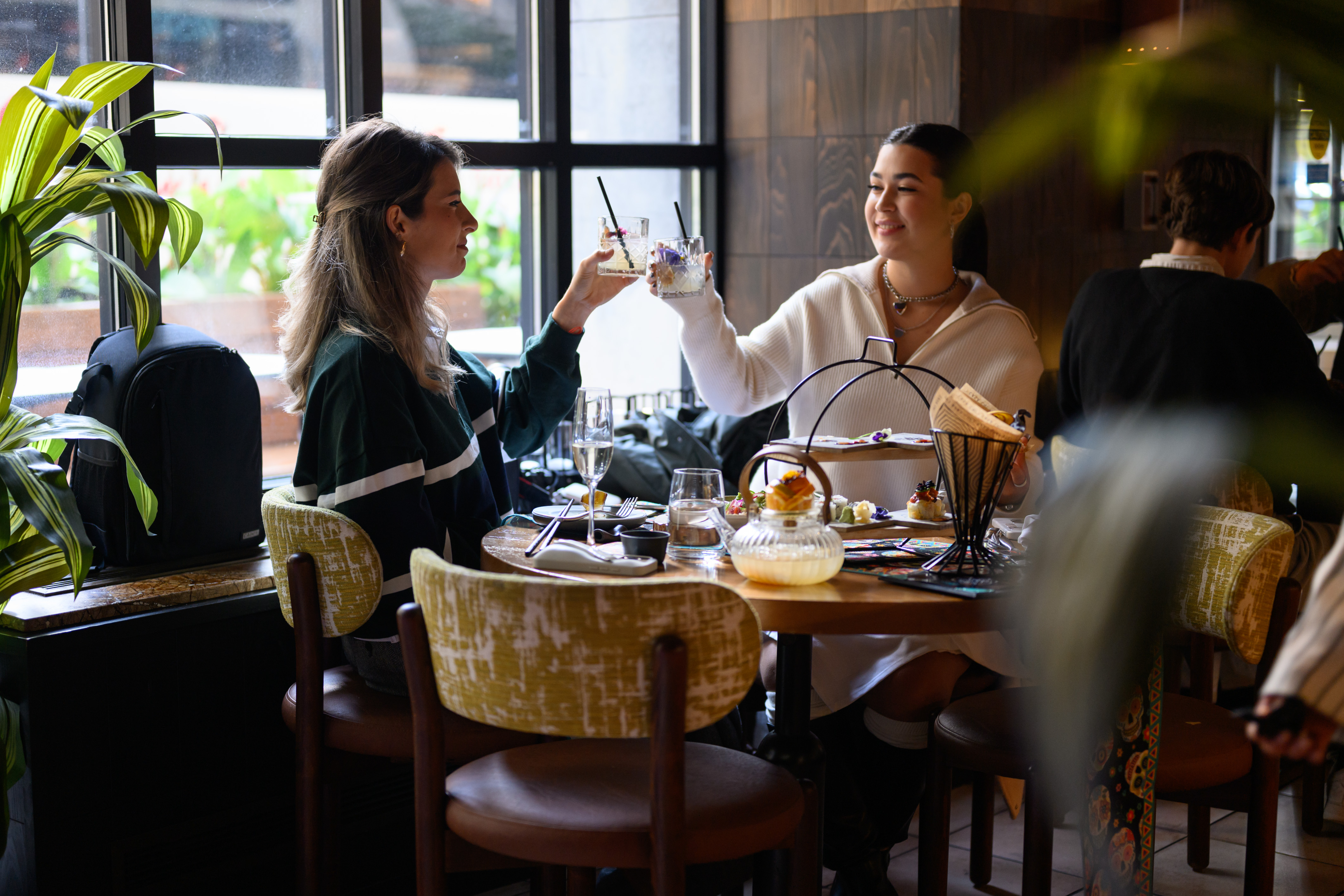 guests sitting at a table