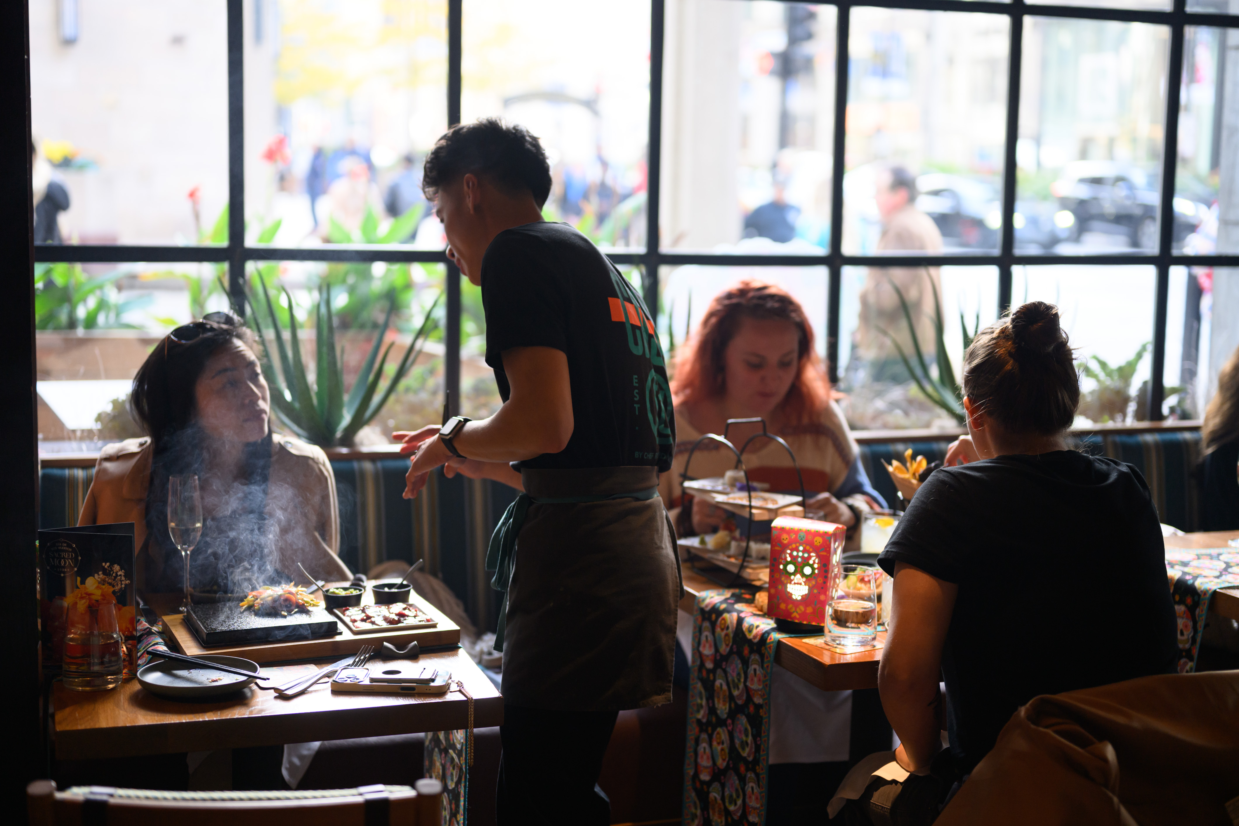 guests sitting at a table