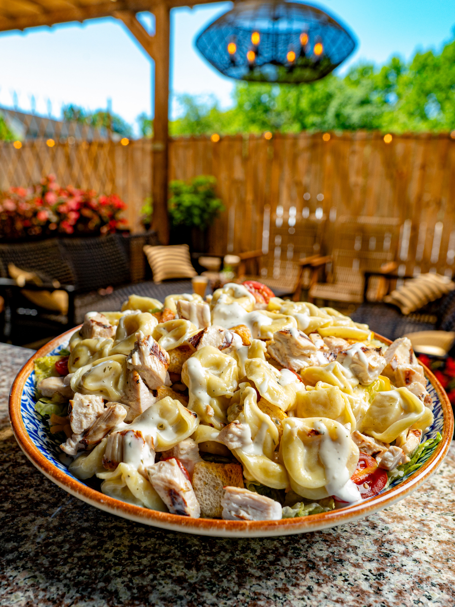 a plate of food on a table