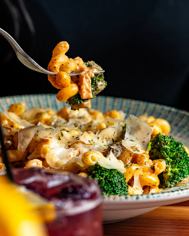 a plate of food on a table