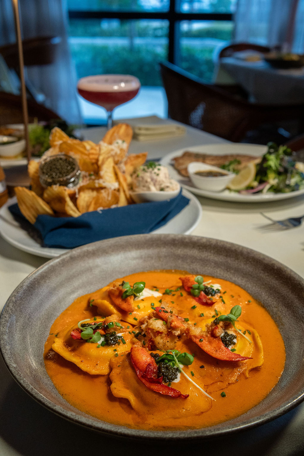 a plate of food on a table