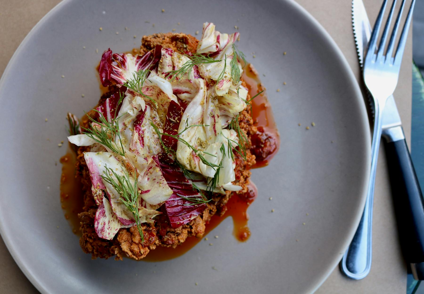 a bowl of food on a plate