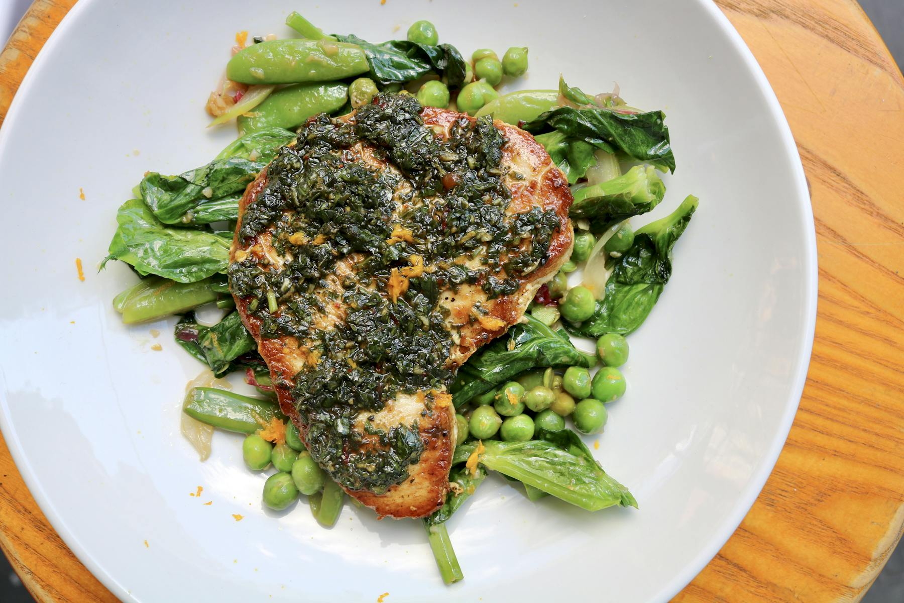 a plate of food with broccoli
